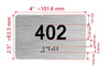 HOTEL DIRECTIONAL SIGN APARTMENT NUMBER 402
