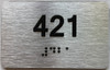 HOTEL ADA APARTMENT NUMBER 421 SIGN