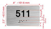 HOTEL DIRECTIONAL SIGN APARTMENT NUMBER 511