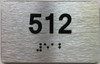 ADA APARTMENT NUMBER 512 SIGN