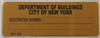 HPD-Building Registration Number Signage HPD-Building Registration Number Signage