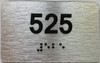 BRAILLE APARTMENT NUMBER 525 SIGN