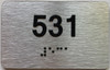 TACTILE HOTEL APARTMENT NUMBER 531 SIGN