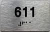 ADA APARTMENT NUMBER 611 SIGN