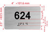 HOTEL DIRECTIONAL SIGN APARTMENT NUMBER 624