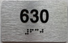TACTILE HOTEL APARTMENT NUMBER 630 SIGN