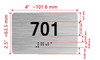 HOTEL DIRECTIONAL SIGN APARTMENT NUMBER 701