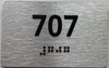 TACTILE HOTEL APARTMENT NUMBER 707 SIGN