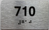 BRAILLE APARTMENT NUMBER 710 SIGN