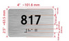 HOTEL DIRECTIONAL SIGN APARTMENT NUMBER 817