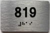 ADA APARTMENT NUMBER 819 SIGN