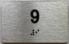 TACTILE HOTEL APARTMENT NUMBER 9 SIGN
