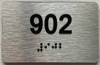 TACTILE HOTEL APARTMENT NUMBER 902 SIGN