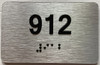 TACTILE HOTEL APARTMENT NUMBER 912 SIGN