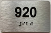 TACTILE HOTEL APARTMENT NUMBER 920 SIGN