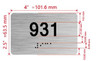 HOTEL APARTMENT NUMBER 931 SIGN