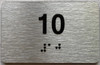 TACTILE HOTEL APARTMENT NUMBER 10 SIGN