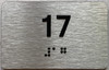 TACTILE HOTEL APARTMENT NUMBER 17 SIGN
