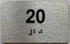 TACTILE HOTEL APARTMENT NUMBER 20 SIGN