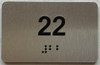 TACTILE HOTEL APARTMENT NUMBER 22 SIGN