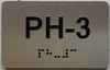 ADA APARTMENT NUMBER PH-3 SIGN