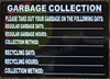 Garbage Collection  Signage