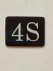 4S Floor Mailbox Number Compliance Sign