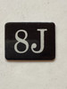 8J Floor Mailbox Number Compliance Sign