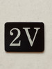 2V Floor Mailbox Number Compliance Sign