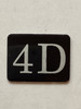 4D Floor Mailbox Number Compliance Sign