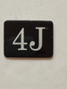 4J Floor Mailbox Number Compliance Sign