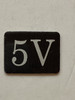 5V Floor Mailbox Number Compliance Sign