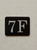 7F Floor Mailbox Number Compliance Sign