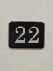 22nd  Floor Mailbox Number Compliance Sign