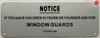 Notice: If you have Children 10 Years or Younger Ask for Window Guards  HPD  Building Sign Notice: If you have Children 10 Years or Younger Ask for Window Guards  HPD  Building Sign