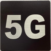 Sign Apartment number 5G  - UNIT NUMBER 5G /SUITE 5G  (BLACK, DOUBLE SIDED TAPE) -Broadway Line