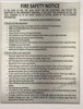 Lobby HPD FIRE SAFETY NOTICE  NON FIREPROOF Lobby HPD FIRE SAFETY NOTICE  NON FIREPROOF