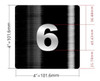 Sign Apartment number /DOOR NUMBER Black, with double sided tape-The Broadway Line (6) Sign Apartment number /DOOR NUMBER Black, with double sided tape-The Broadway Line (6)