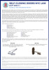 Self closing door mechanism Sign