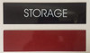 STORAGE SIGNAGE (BLACK ALUMINUM)