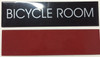 BICYCLE ROOM SIGNAGE (BLACK ALUMINUM) BICYCLE ROOM SIGNAGE (BLACK ALUMINUM)