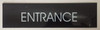 SIGNAGE ENTRANCE  (BLACK ALUMINUM)