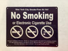 NYC NO SMOKING OR ELECTRONIC CIGARETTES  Sign NYC NO SMOKING OR ELECTRONIC CIGARETTES  Sign