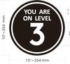 YOU ARE ON LEVEL 3 STICKER/DECAL Signage YOU ARE ON LEVEL 3 STICKER/DECAL Signage