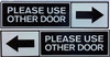 Please Use The Other Door Sticker Please Use The Other Door Sticker