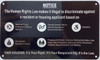 NYC NOTICE ANTI DISCRIMINATE AGAINST RESIDENT OR HOUSING APPPLICANTHotel Sign