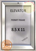 Elevator Permit Frame 8.5x11  Safety Sign Elevator Permit Frame 8.5x11  Safety Sign