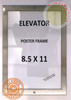 Elevator Poster Frame 8.5x11  Safety Sign Elevator Poster Frame 8.5x11  Safety Sign