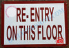 Re-Entry on This Floor Re-Entry on This Floor