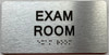 EXAM ROOM signS with Raised letters/Image & Grade 2 Braille - Includes Red Adhesive pad for Easy Installation EXAM ROOM signS with Raised letters/Image & Grade 2 Braille - Includes Red Adhesive pad for Easy Installation